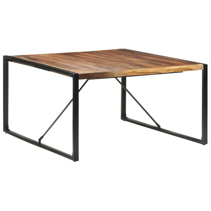 Eettafel 40X40X75 Cm Met Sheesham Afwerking Zwart Massief hout