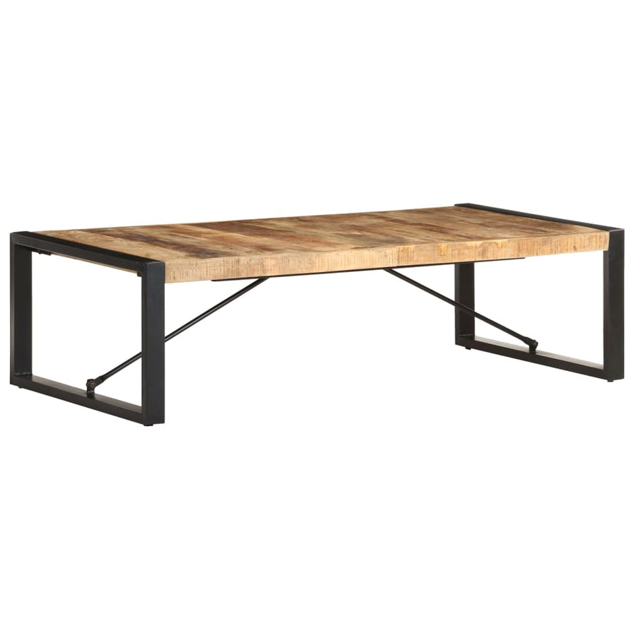 Salontafel 140x70x40 cm ruw mangohout