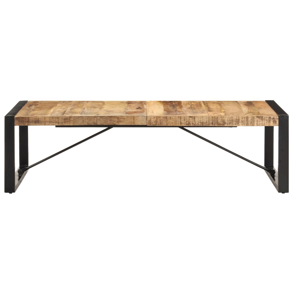 Salontafel 140x70x40 cm ruw mangohout