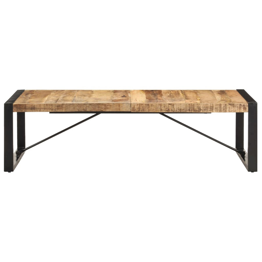Salontafel 140x70x40 cm ruw mangohout