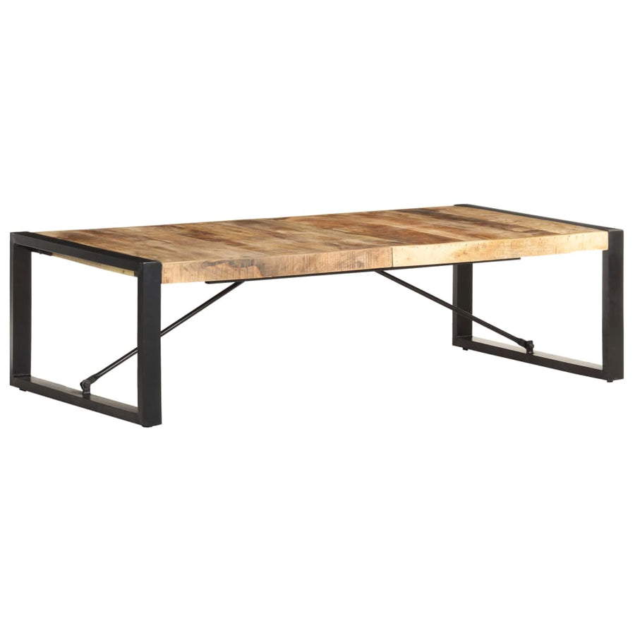 Salontafel 140x70x40 cm ruw mangohout