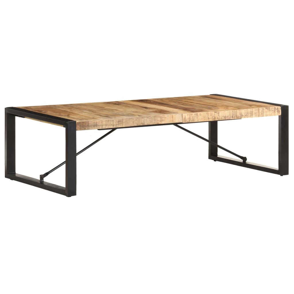Salontafel 140x70x40 cm ruw mangohout