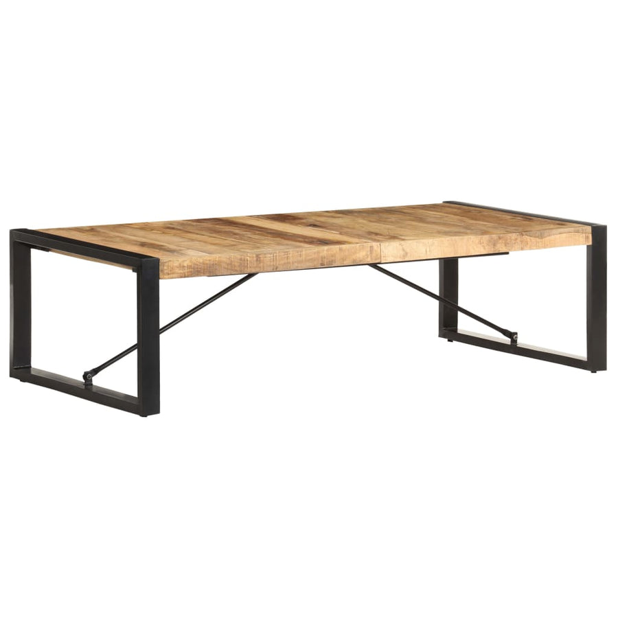 Salontafel 140x70x40 cm ruw mangohout