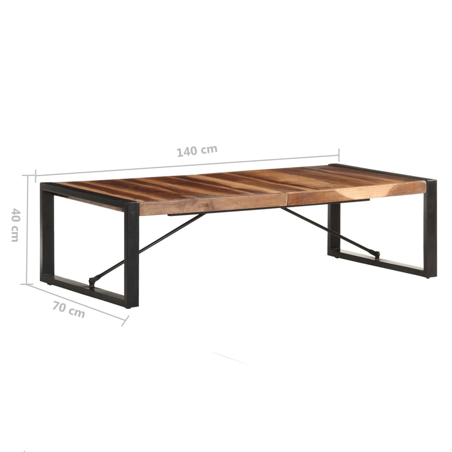 Salontafel Zwart 140 x 70 x 40 cm