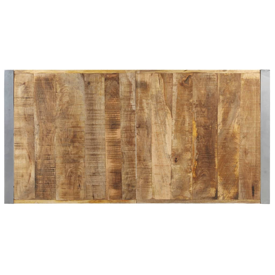 Salontafel Grijs 140 x 70 x 40 cm Ruw mangohout