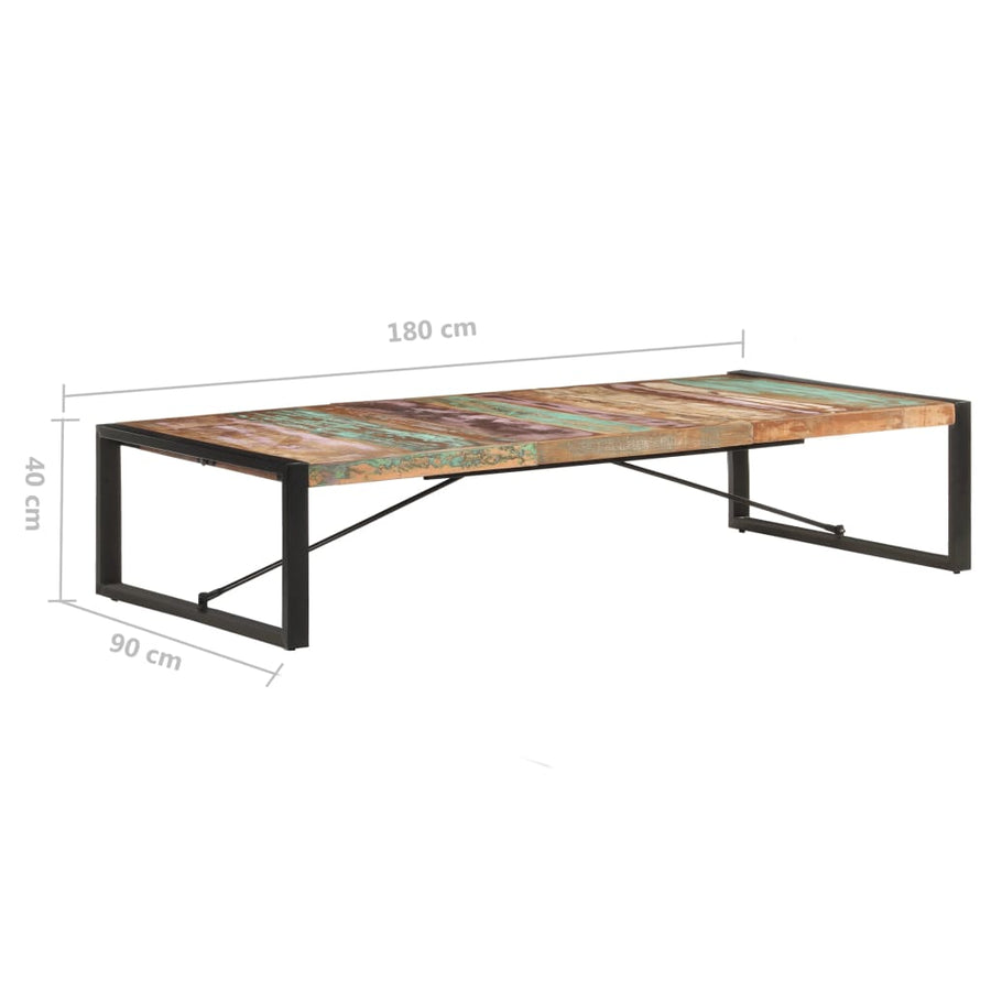 Salontafel Zwart 180 x 90 x 40 cm