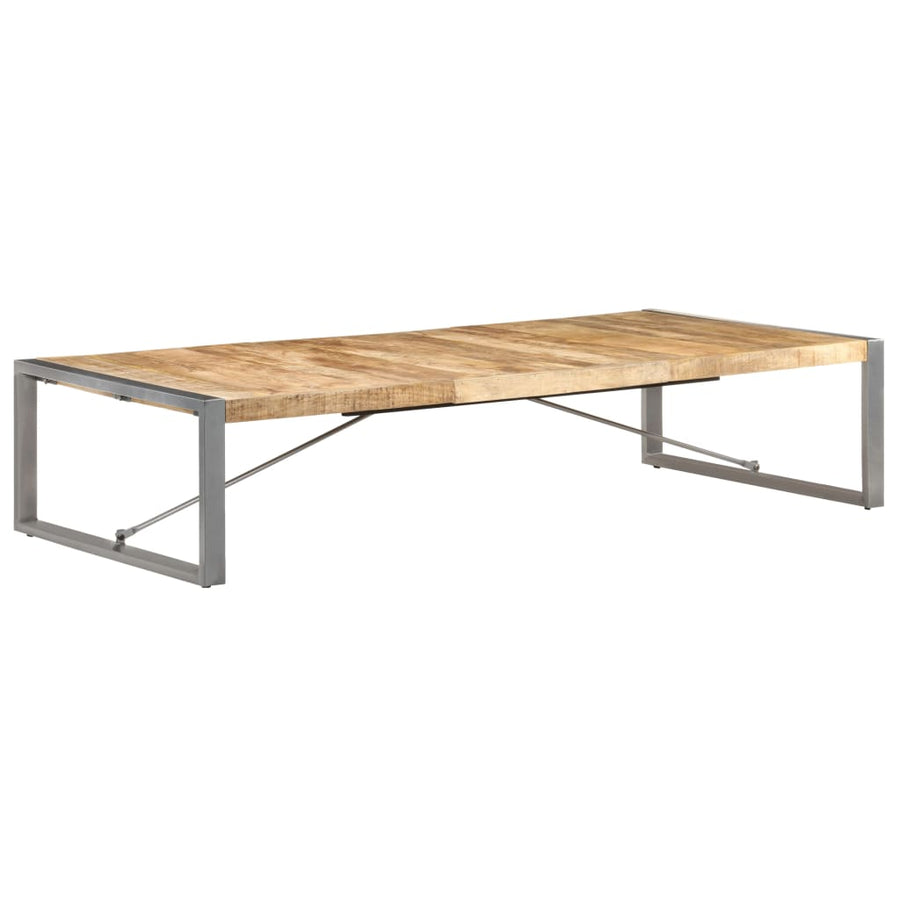 Salontafel Grijs 180 x 90 x 40 cm Ruw mangohout