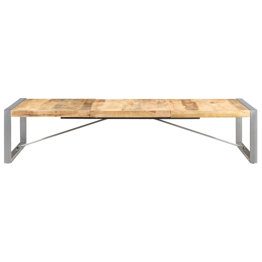 Salontafel Grijs 180 x 90 x 40 cm Ruw mangohout