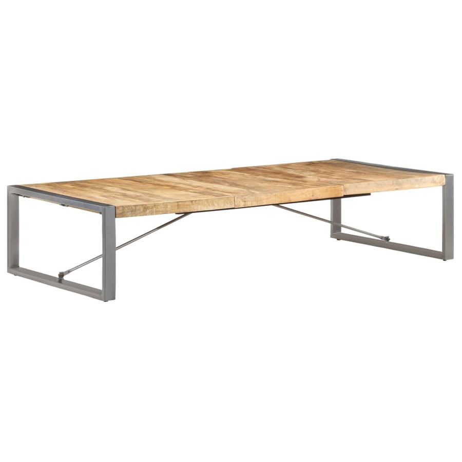 Salontafel Grijs 180 x 90 x 40 cm Ruw mangohout