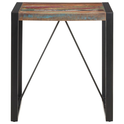 Eettafel Zwart 70 x 70 x 75 cm massief gerecycled hout