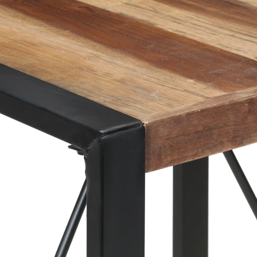Eettafel 80x80x75 cm massief hout