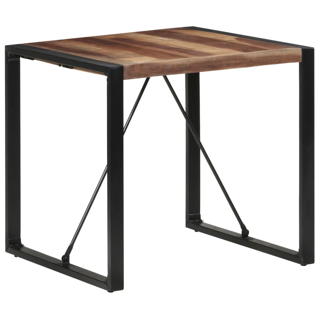 Eettafel 80x80x75 cm massief hout