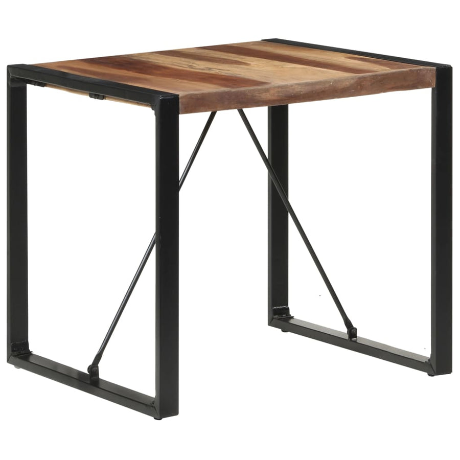 Eettafel 80x80x75 cm massief hout