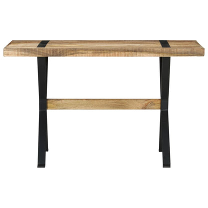 Eettafel 120 x 60 x 76 cm Ruw mangohout