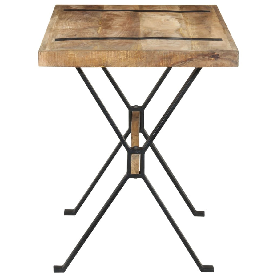 Eettafel 120 x 60 x 76 cm Ruw mangohout