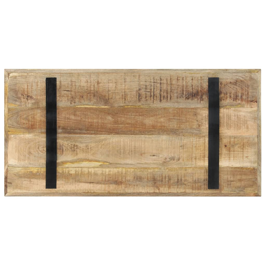 Eettafel 120 x 60 x 76 cm Ruw mangohout