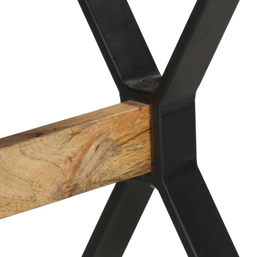 Eettafel 120 x 60 x 76 cm Ruw mangohout