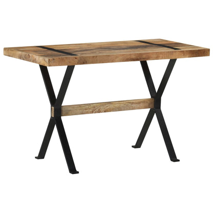 Eettafel 120 x 60 x 76 cm Ruw mangohout