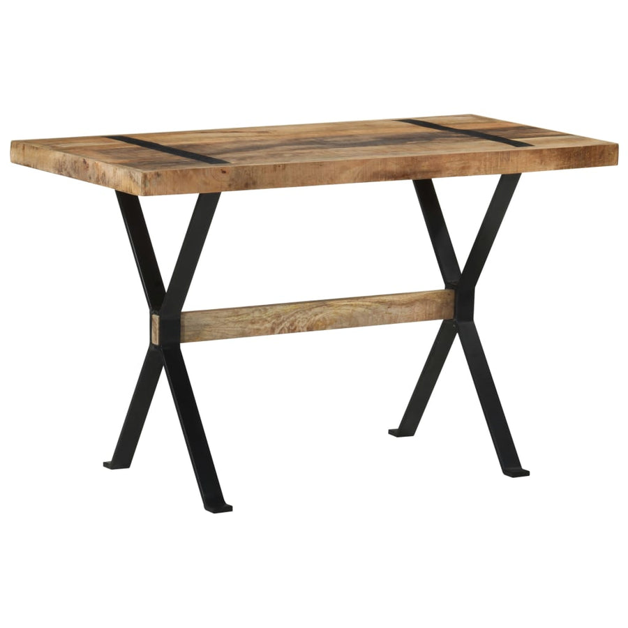 Eettafel 120 x 60 x 76 cm Ruw mangohout
