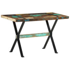 Dining Table 120x60x76 cm Solid Reclaimed Wood
