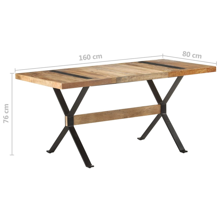 Eettafel 160 x 80 x 76 cm