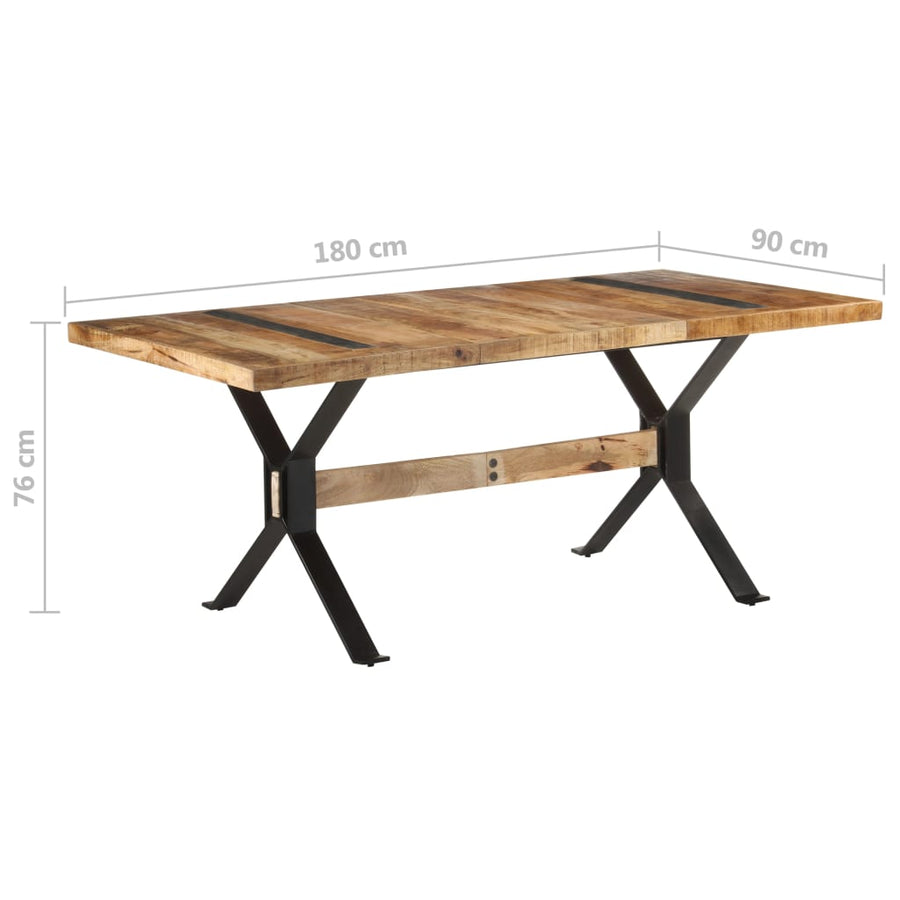 Eettafel 180 x 90 x 76 cm