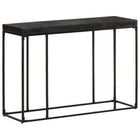 Wandtafel 110x35x76 cm massief acacia mangohout zwart
