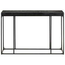 Wandtafel 110X35X76 Cm Massief Acaciahout En Mangohout Zwart