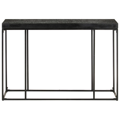 Wandtafel 110X35X76 Cm Massief Acaciahout En Mangohout Zwart