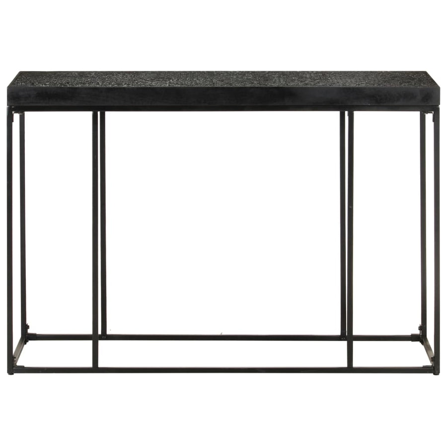 Wandtafel 110X35X76 Cm Massief Acaciahout En Mangohout Zwart