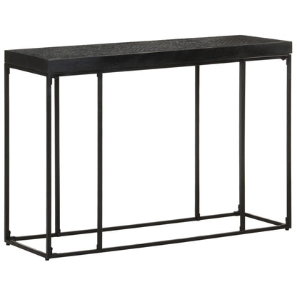 Wandtafel 110X35X76 Cm Massief Acaciahout En Mangohout Zwart