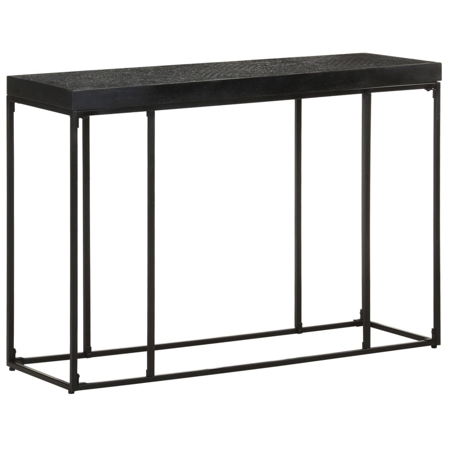 Wandtafel 110X35X76 Cm Massief Acaciahout En Mangohout Zwart