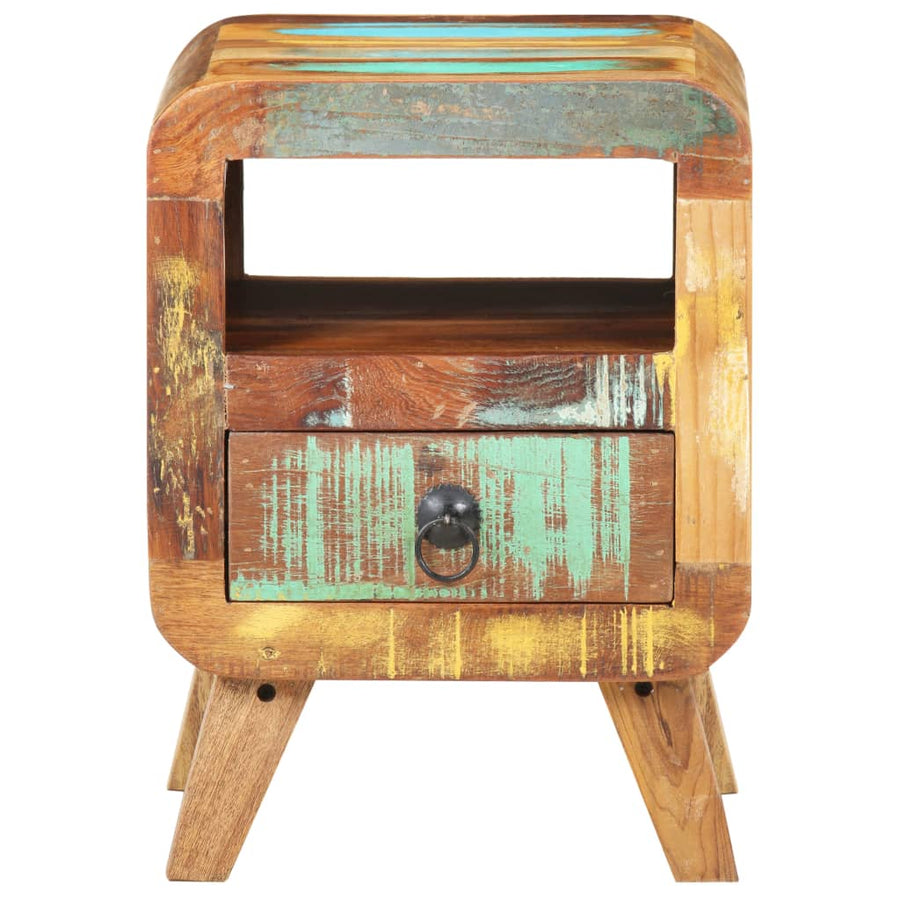 Nachtkastje 30X30X4 Cm massief gerecycled hout
