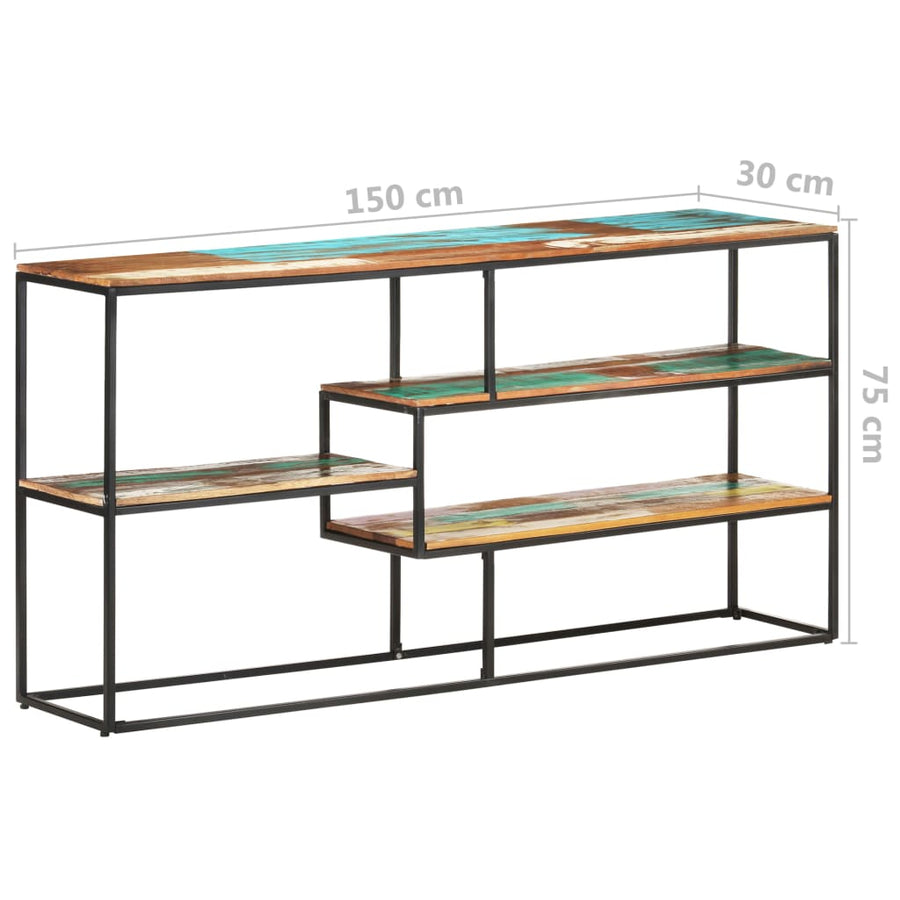 Dressoir 150X30X75 Cm massief gerecycled hout