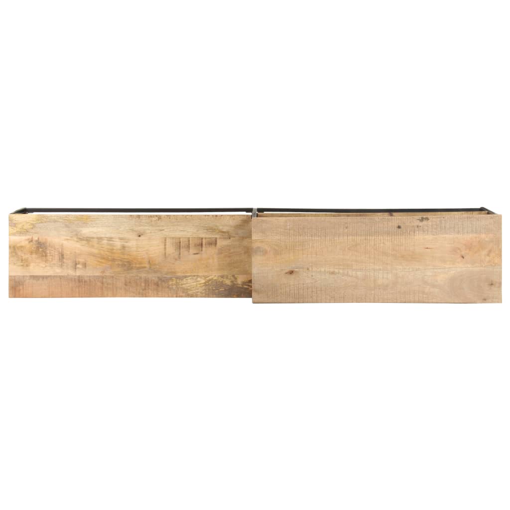 Tv-Meubel 80X30X50 Cm Ruw mangohout