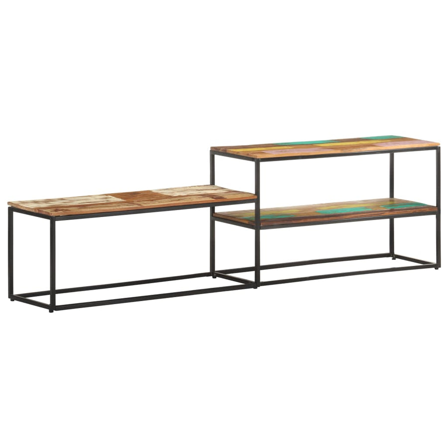 Tv-Meubel 80X30X50 Cm massief gerecycled hout