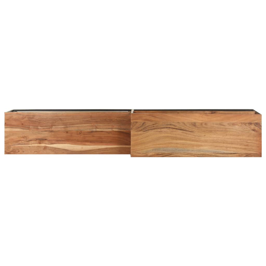 Tv-Meubel 80X30X50 Cm Massief acaciahout