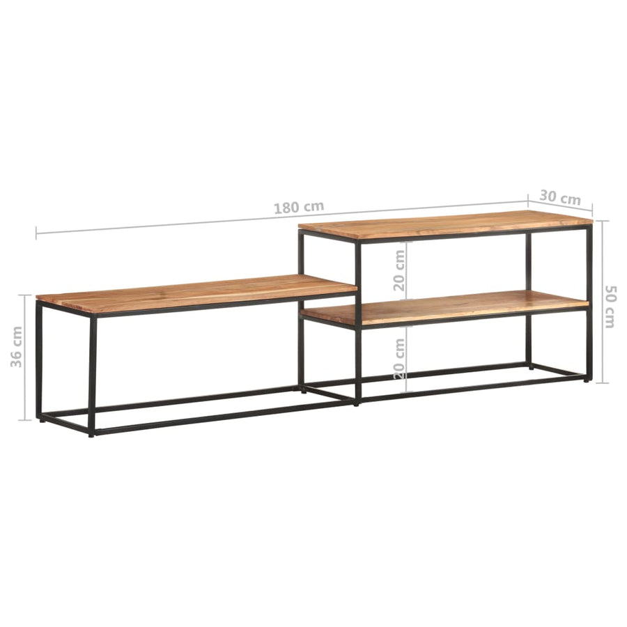 Tv-Meubel 80X30X50 Cm Massief acaciahout