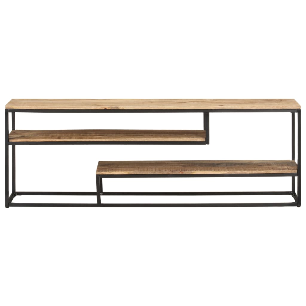 Tv-Meubel 130X30X45 Cm Ruw mangohout