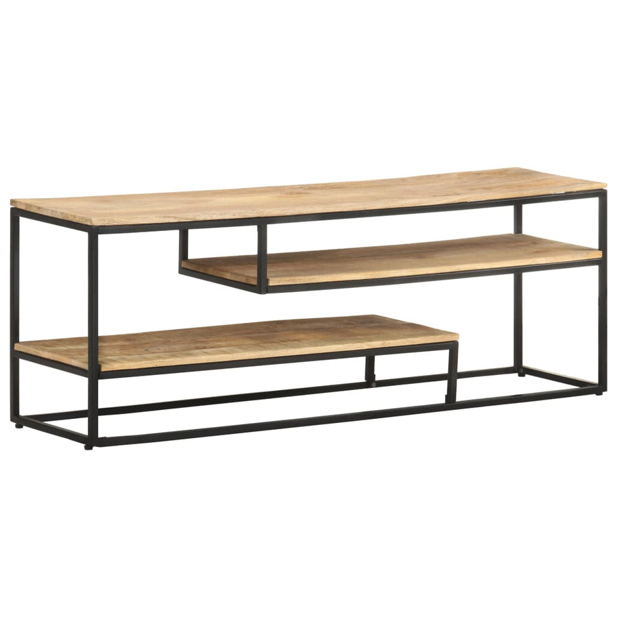 Tv-Meubel 130X30X45 Cm Ruw mangohout