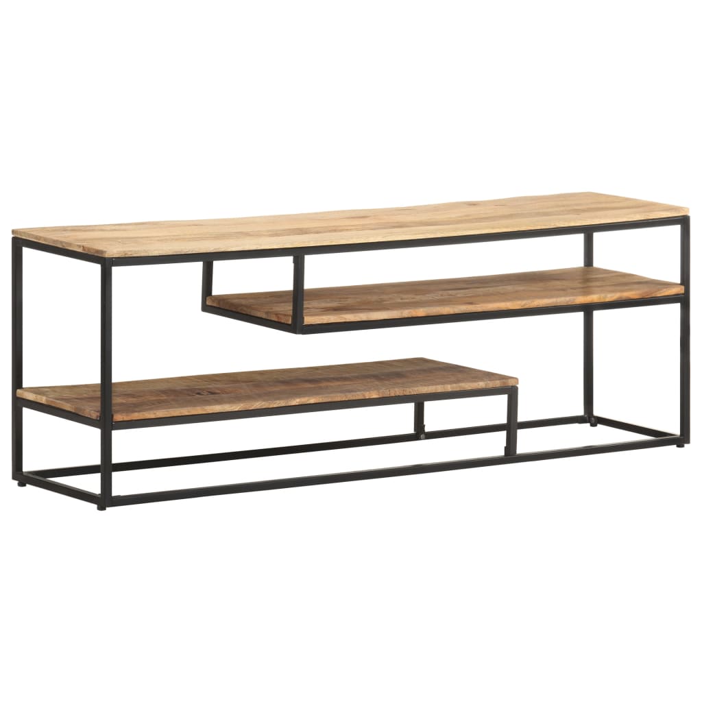 Tv-Meubel 130X30X45 Cm Ruw mangohout