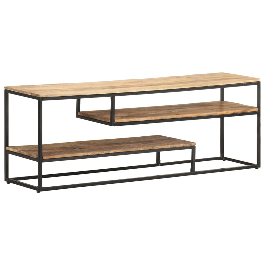 Tv-Meubel 130X30X45 Cm Ruw mangohout