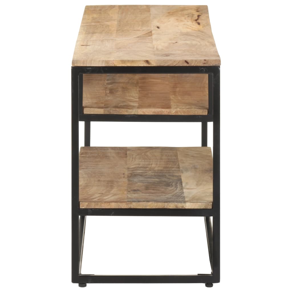 Tv-Meubel 130X30X45 Cm Ruw mangohout