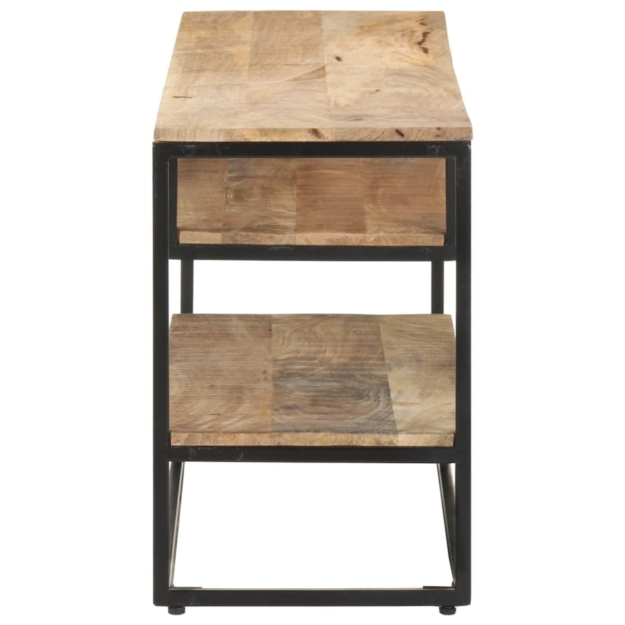 Tv-Meubel 130X30X45 Cm Ruw mangohout