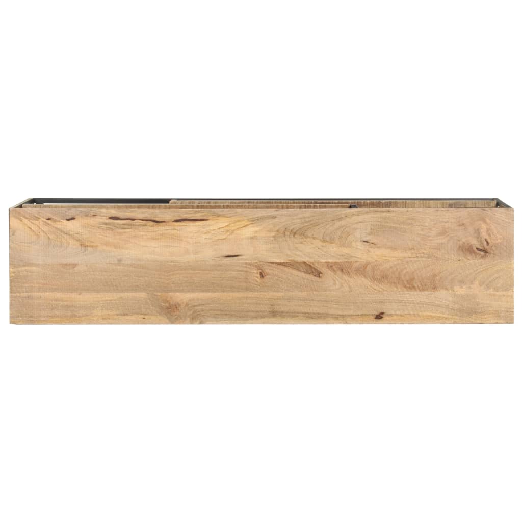 Tv-Meubel 130X30X45 Cm Ruw mangohout