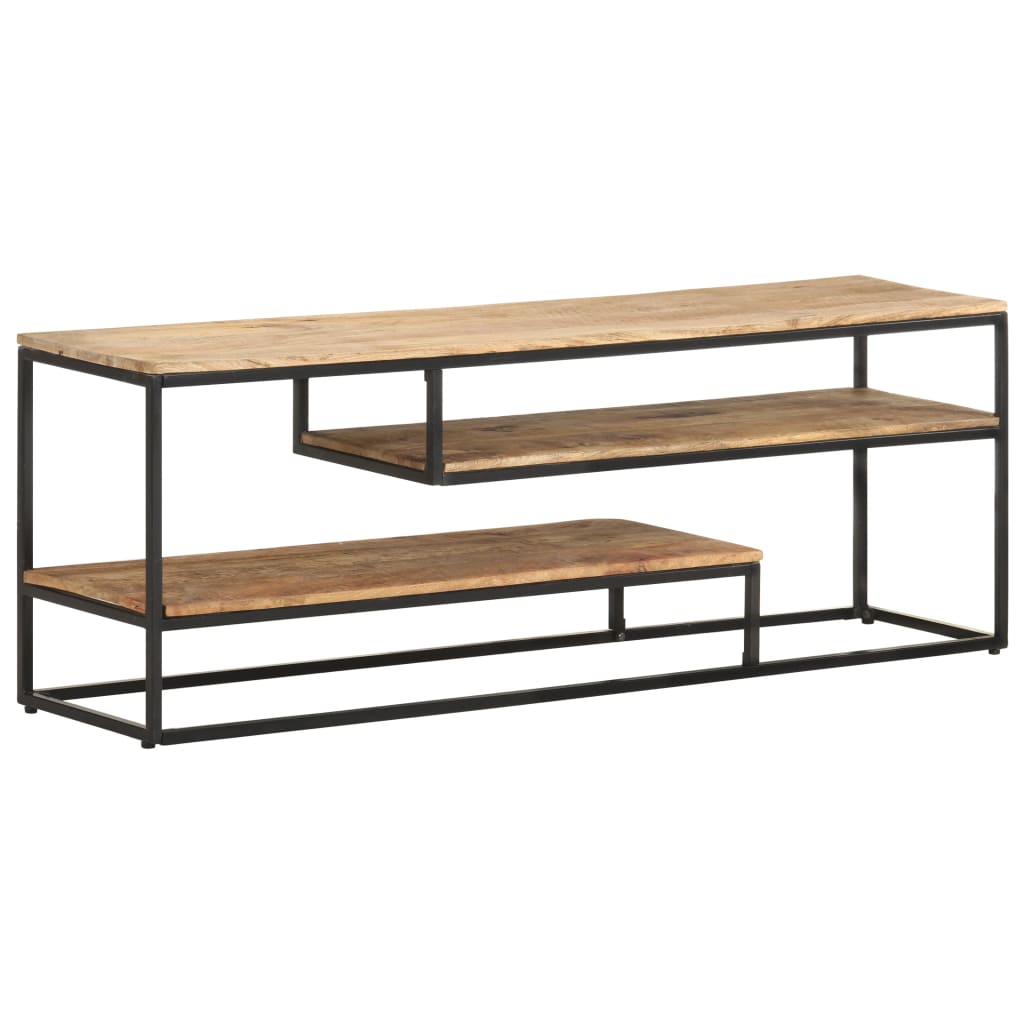 Tv-Meubel 130X30X45 Cm Ruw mangohout