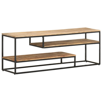 Tv-Meubel 130X30X45 Cm Ruw mangohout