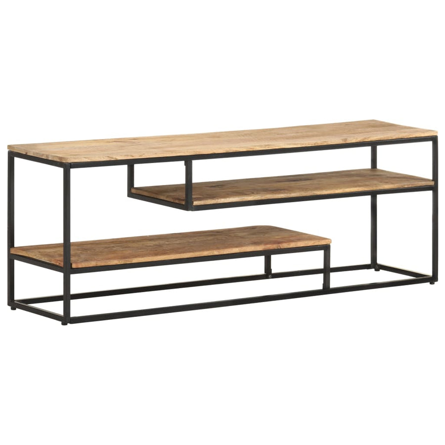 Tv-Meubel 130X30X45 Cm Ruw mangohout