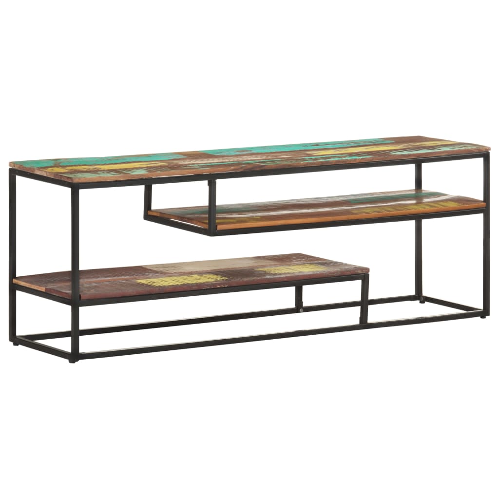 Tv-Meubel 130X30X45 Cm massief gerecycled hout