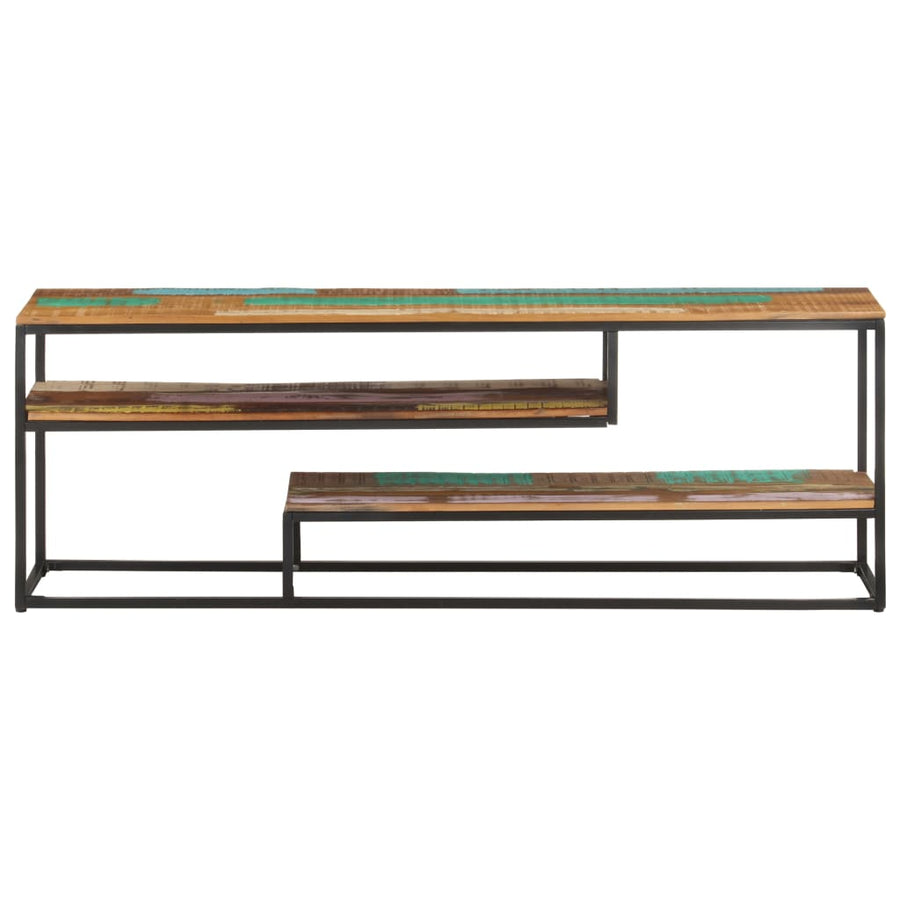 Tv-Meubel 130X30X45 Cm massief gerecycled hout